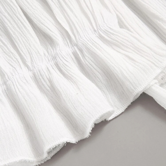 Off the shoulder women's crop peplum top - Picture 4 of 14